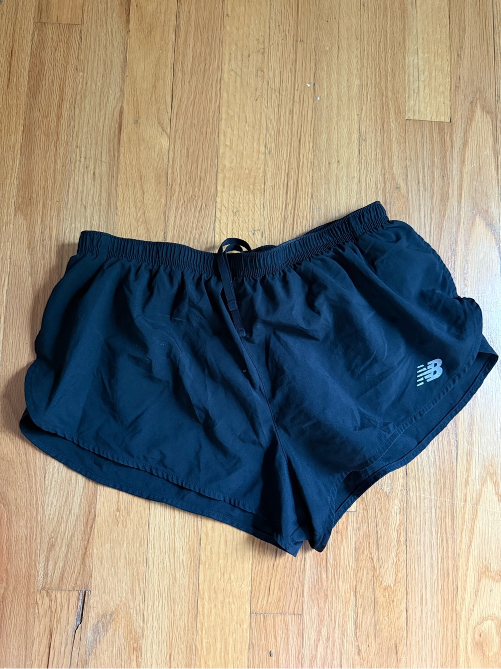 New Balance Black Men Running Shorts with Logo (3inch lined)